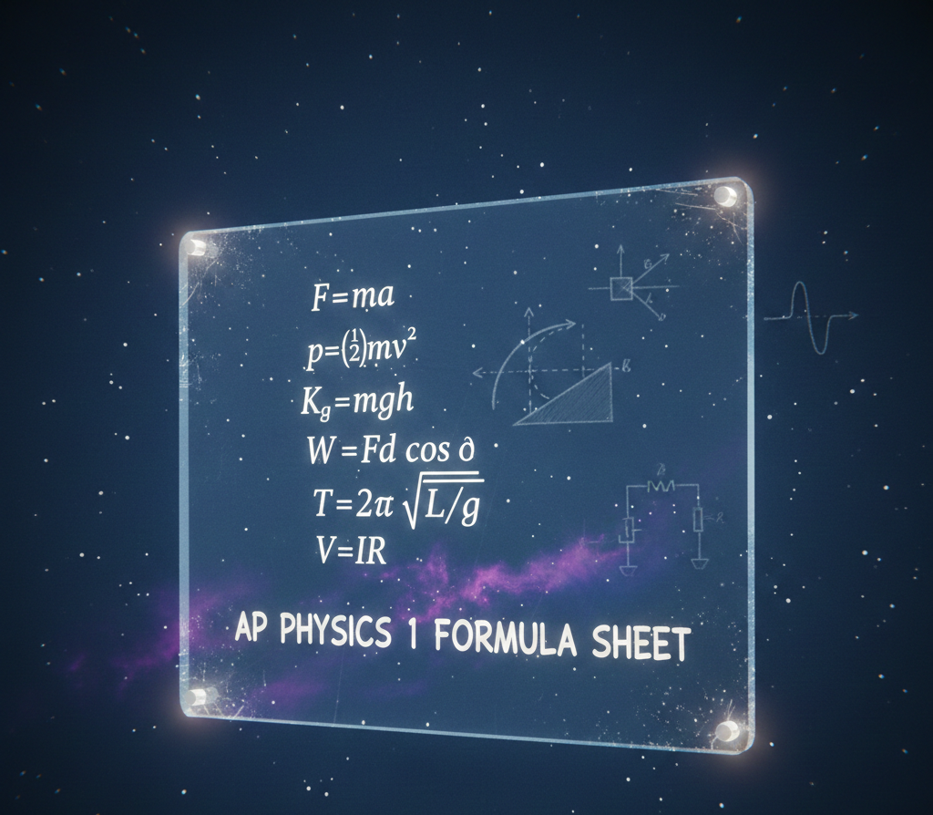 AP Physics 1 Formula Sheet: Your Ultimate Study Companion