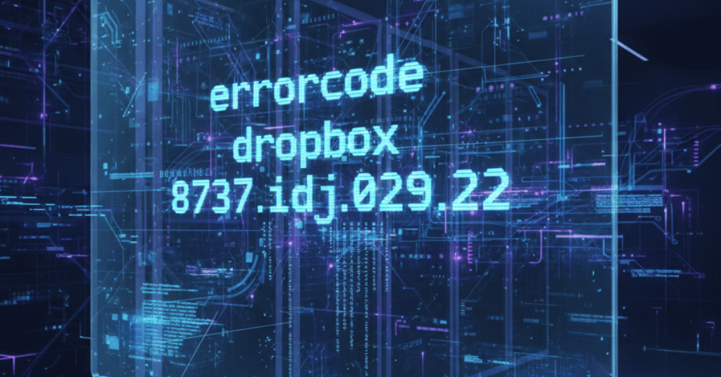 Errorcode Dropbox 8737.idj.029.22: How to Fix It Fast