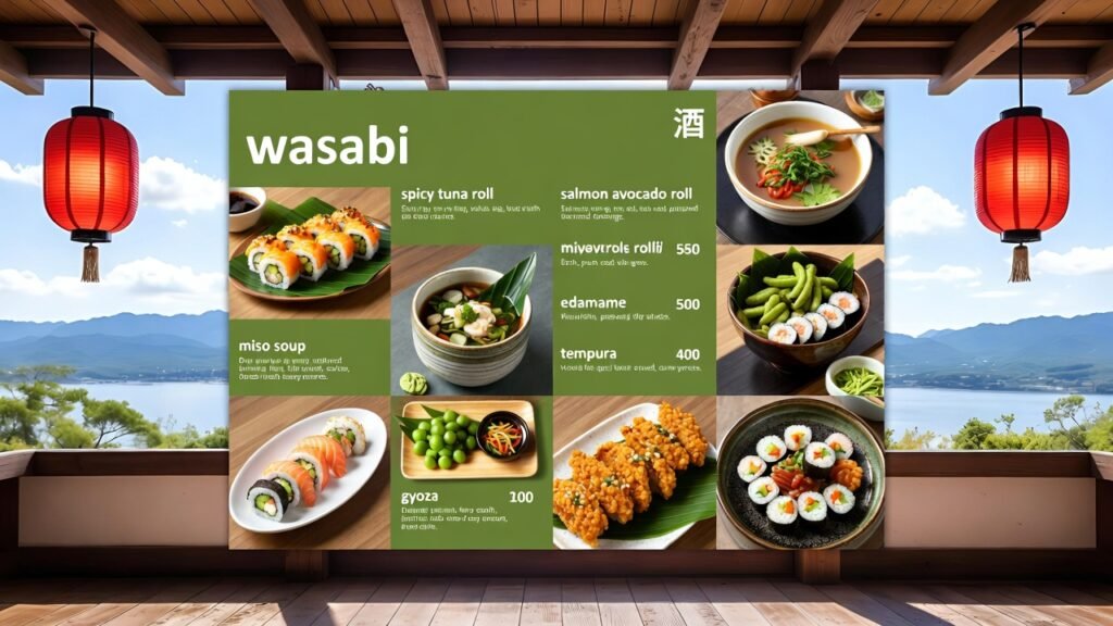 Wasabi Menu